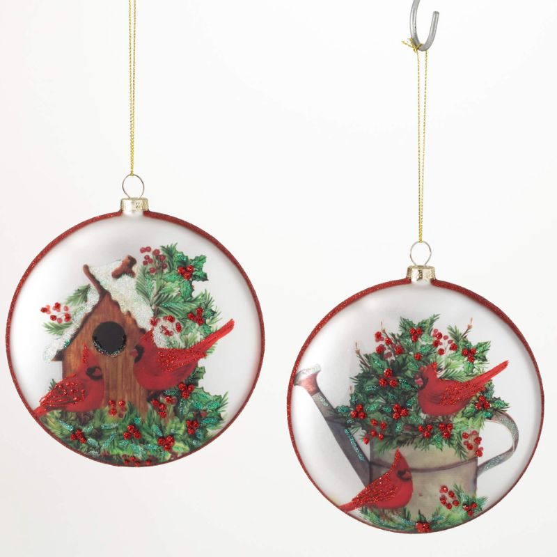 Cardinal Disc Ornament